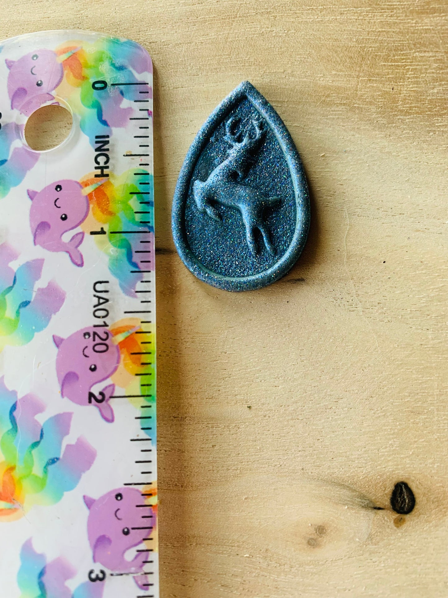 Pair of Reindeer in a Teardrop Embossed Sharp Clay Cutter