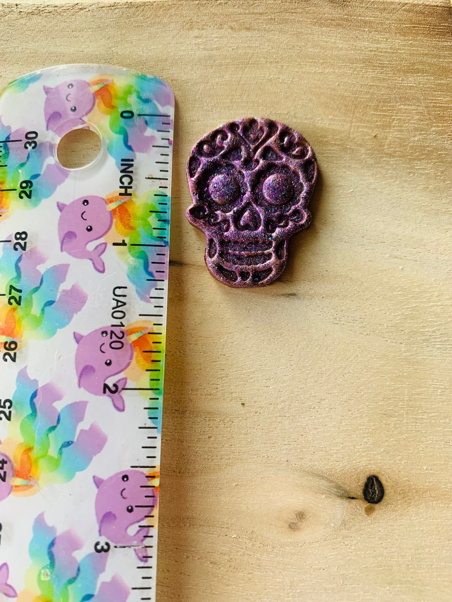 Detailed Heart and Flower Sugar Skull Embossed Sharp Clay Cutter