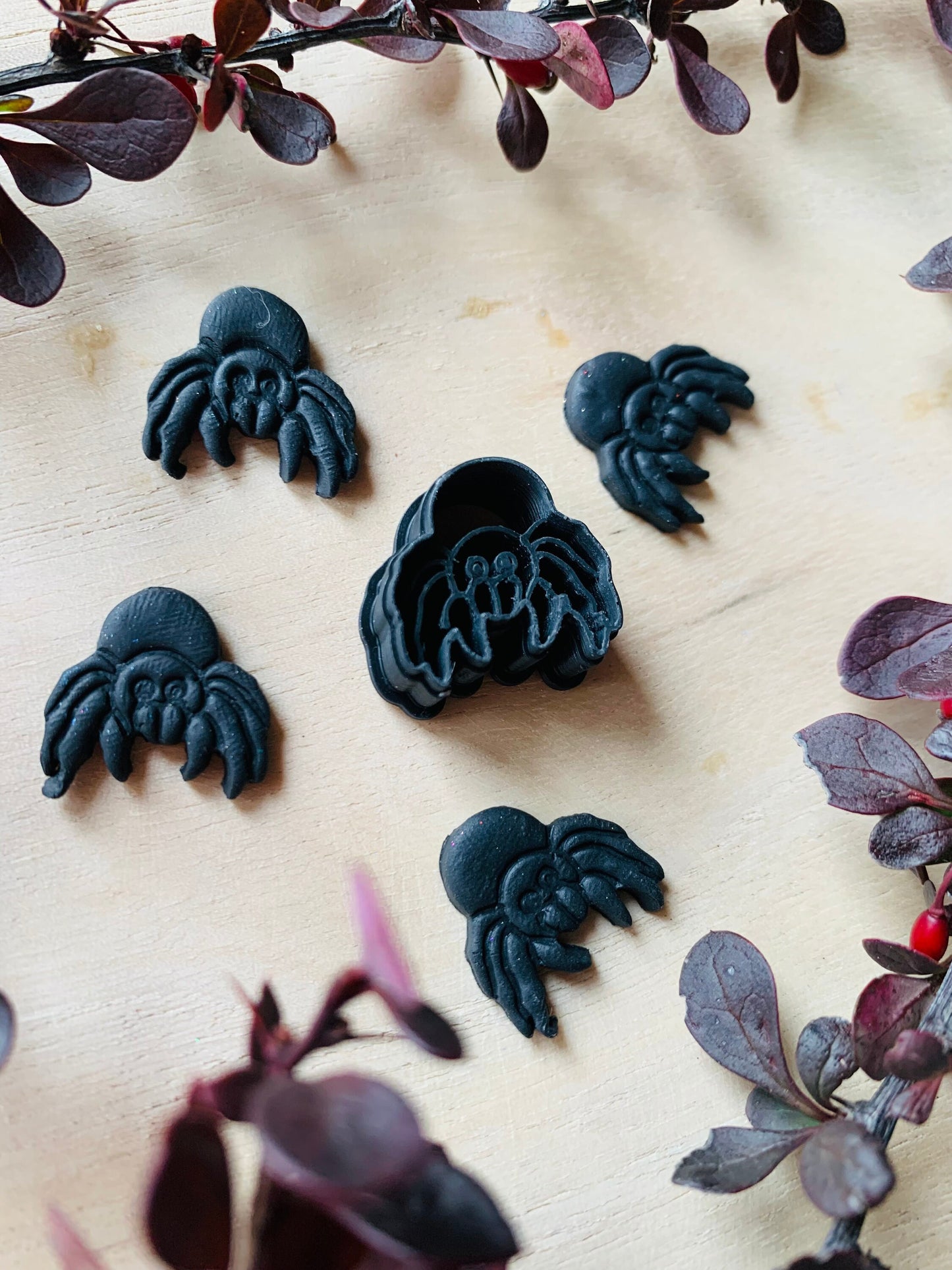 Little Arachnid Spider Embossed Sharp Clay Cutter