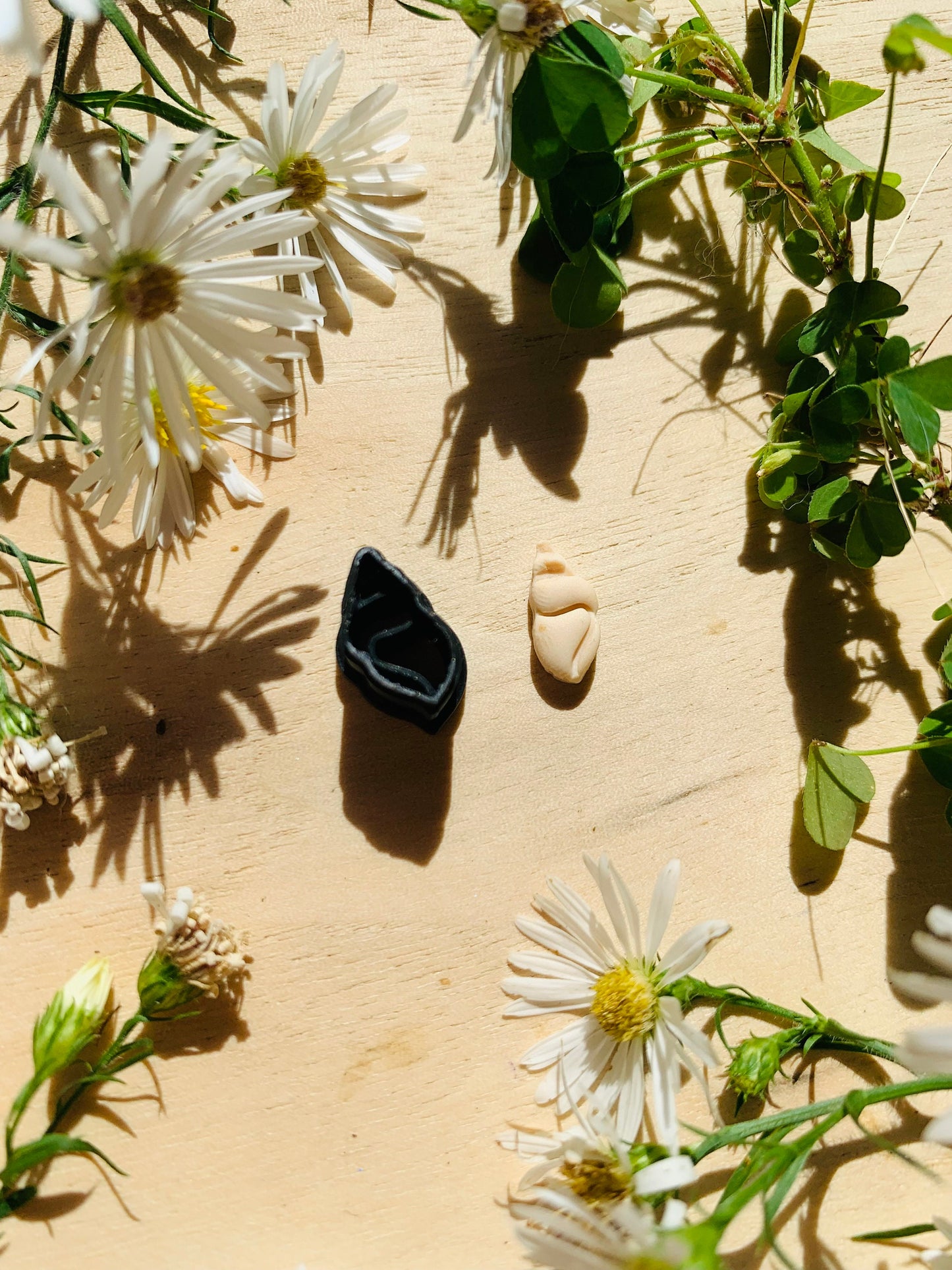 Micro Sized Conch Seashell Embossed Sharp Clay Cutter