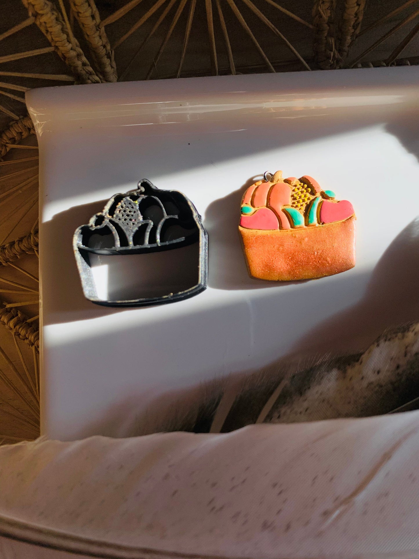 Harvest Basket Embossed Sharp Clay Cutter