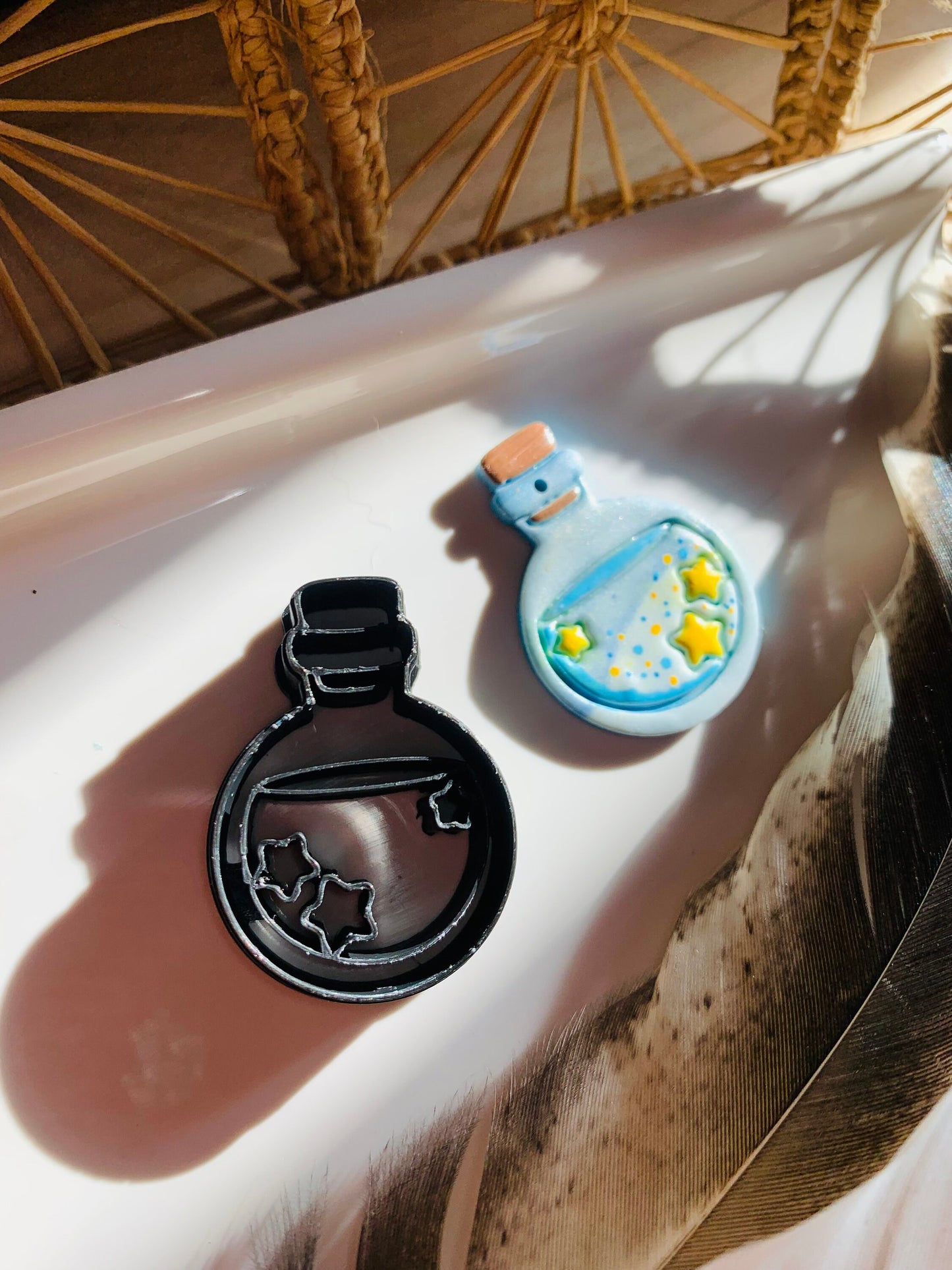 Sleepy Time Star Filled Potion Sharp Clay Cutter