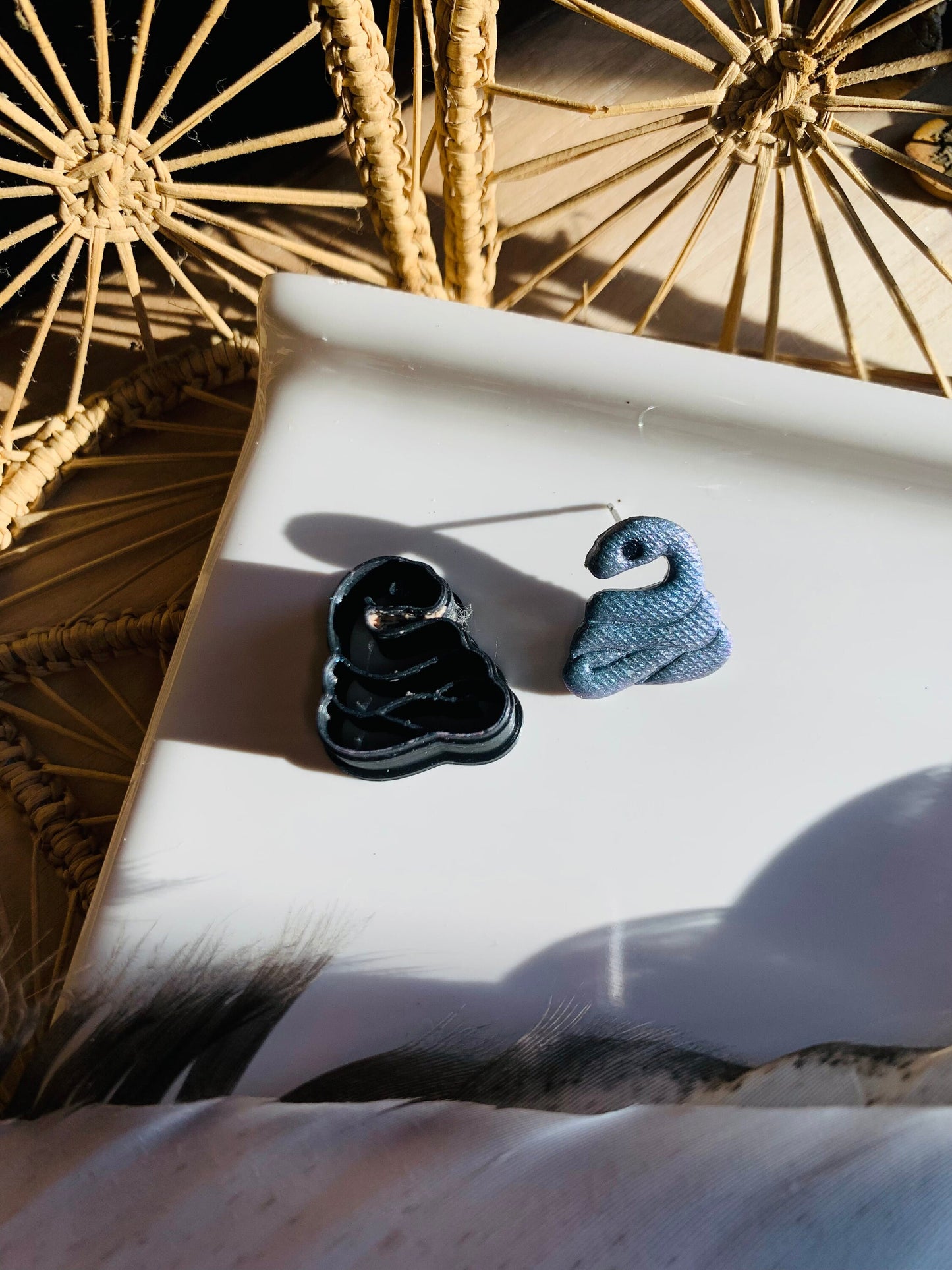 Cute Little Pile of Danger Noodles Snake Sharp Clay Cutter