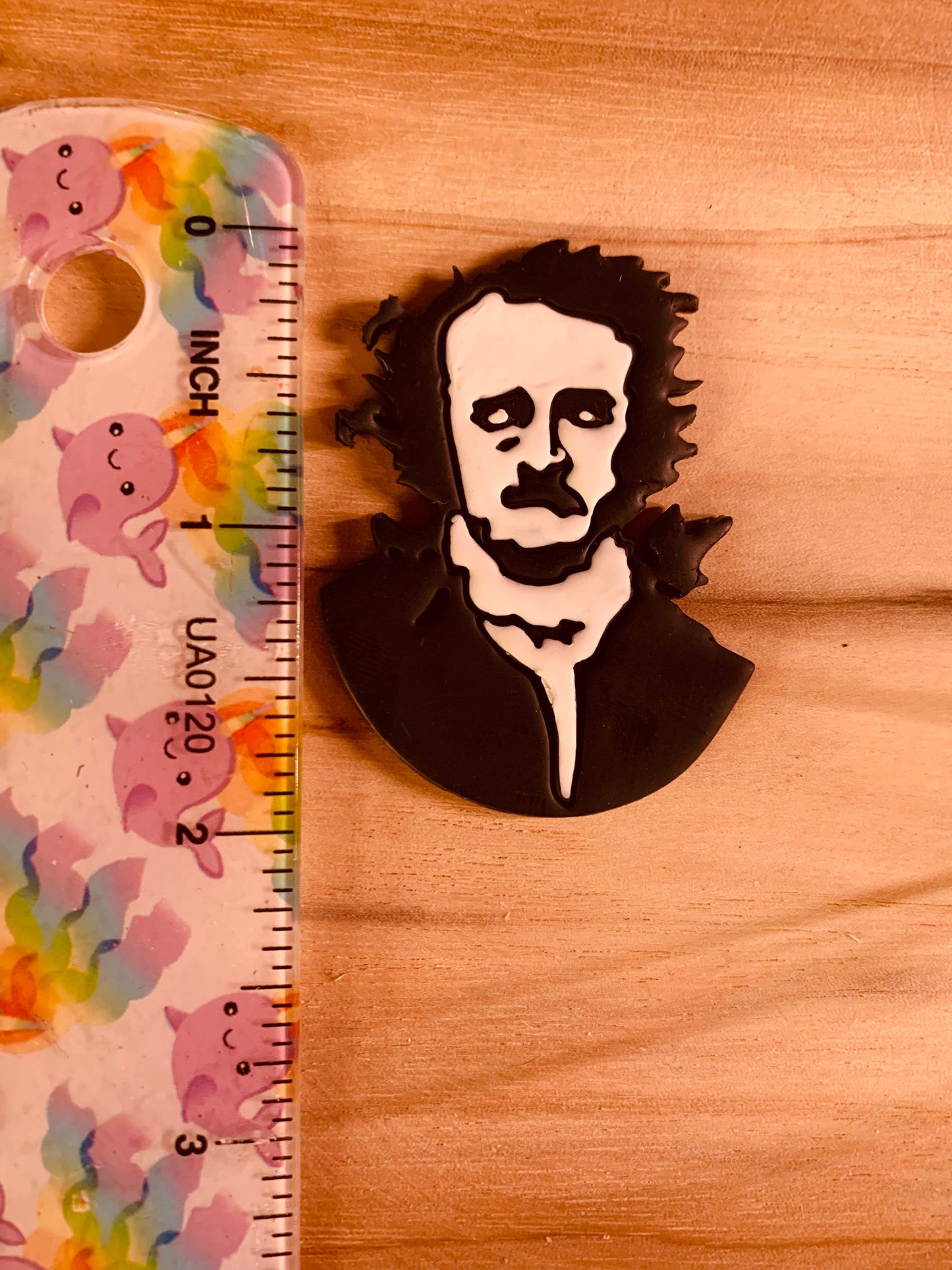 Poe Forward Facing Bust with Ravens and Cat Sharp Clay Cutter