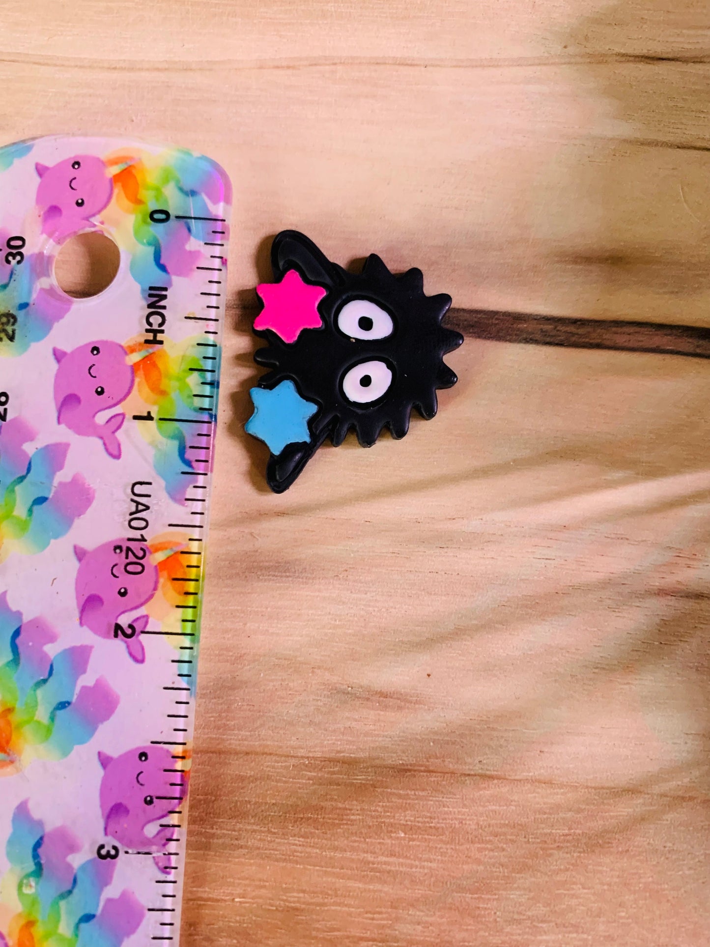 Oversized Fuzz Ball Soot Sprite with Pom Pom Toys Earring Clay Cutter