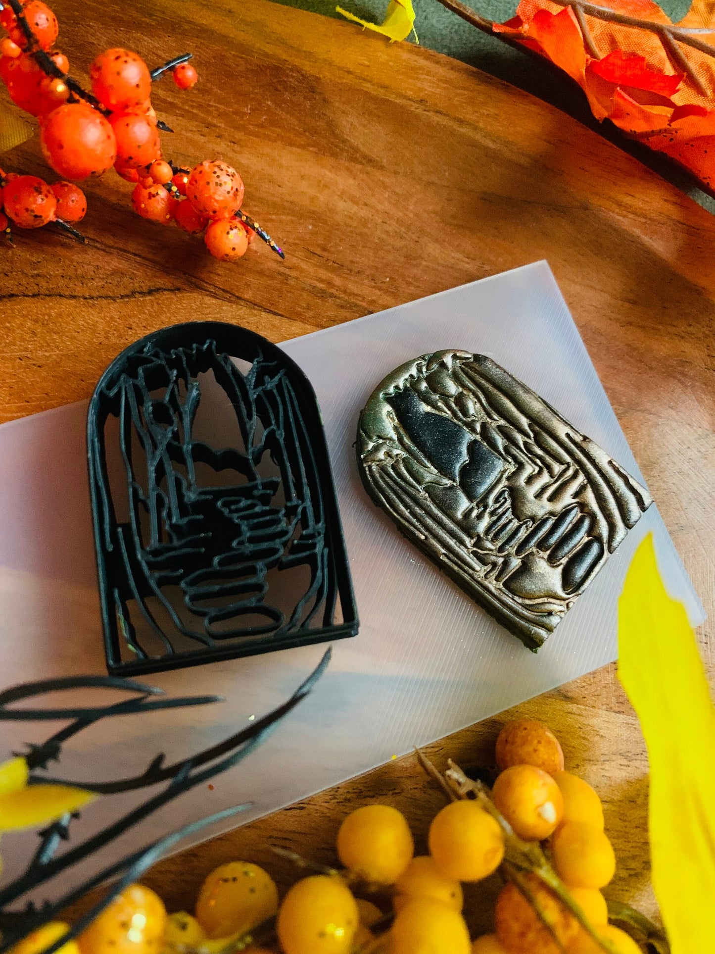 Path Through the Woods Embossed Sharp Cutter for Clay and More