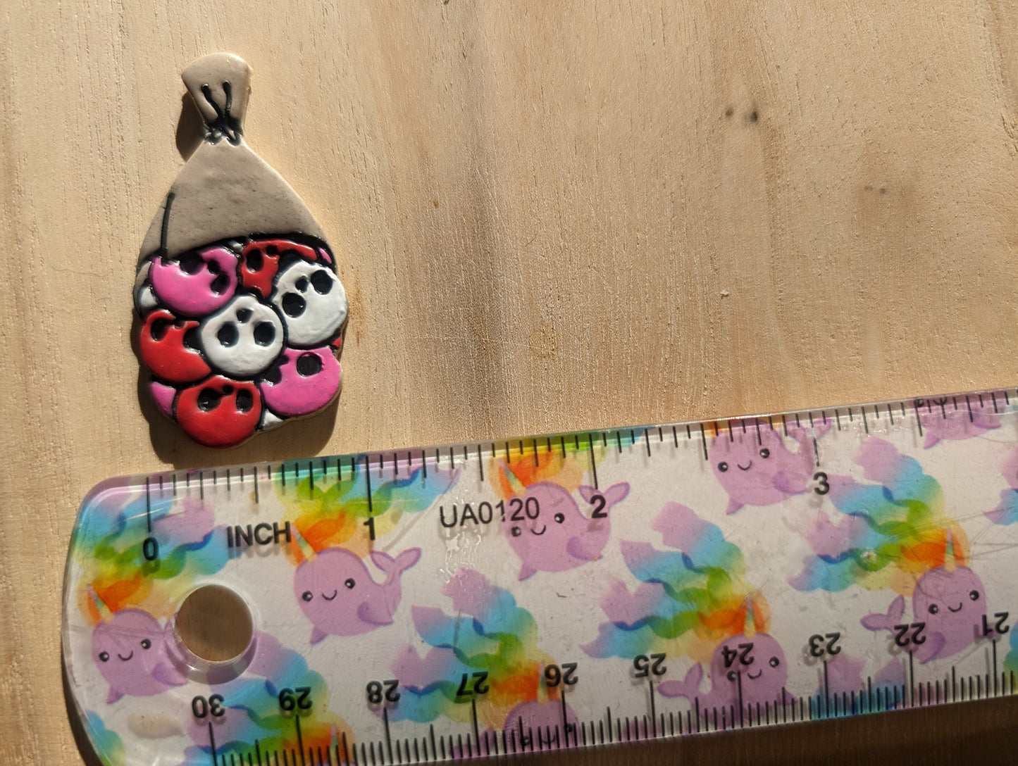 Skull Flower Bouquet Chibi Embossed Sharp Clay Cutter
