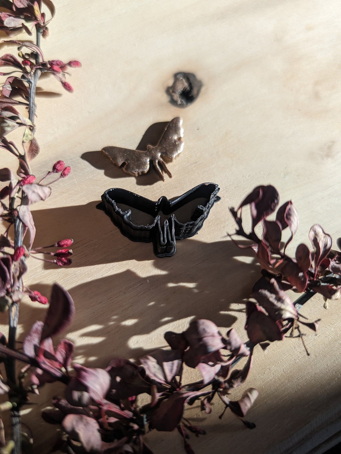 Tiny Fae Fairy Mothman Embossed Sharp Clay Cutters