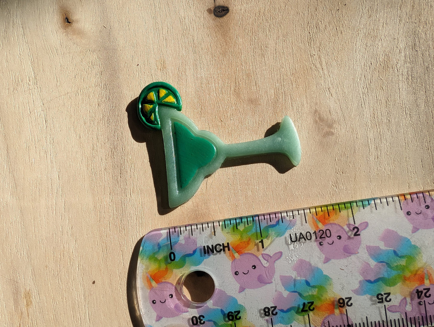Margarita Glass with Citrus Slice Sharp Earring Clay Cutter
