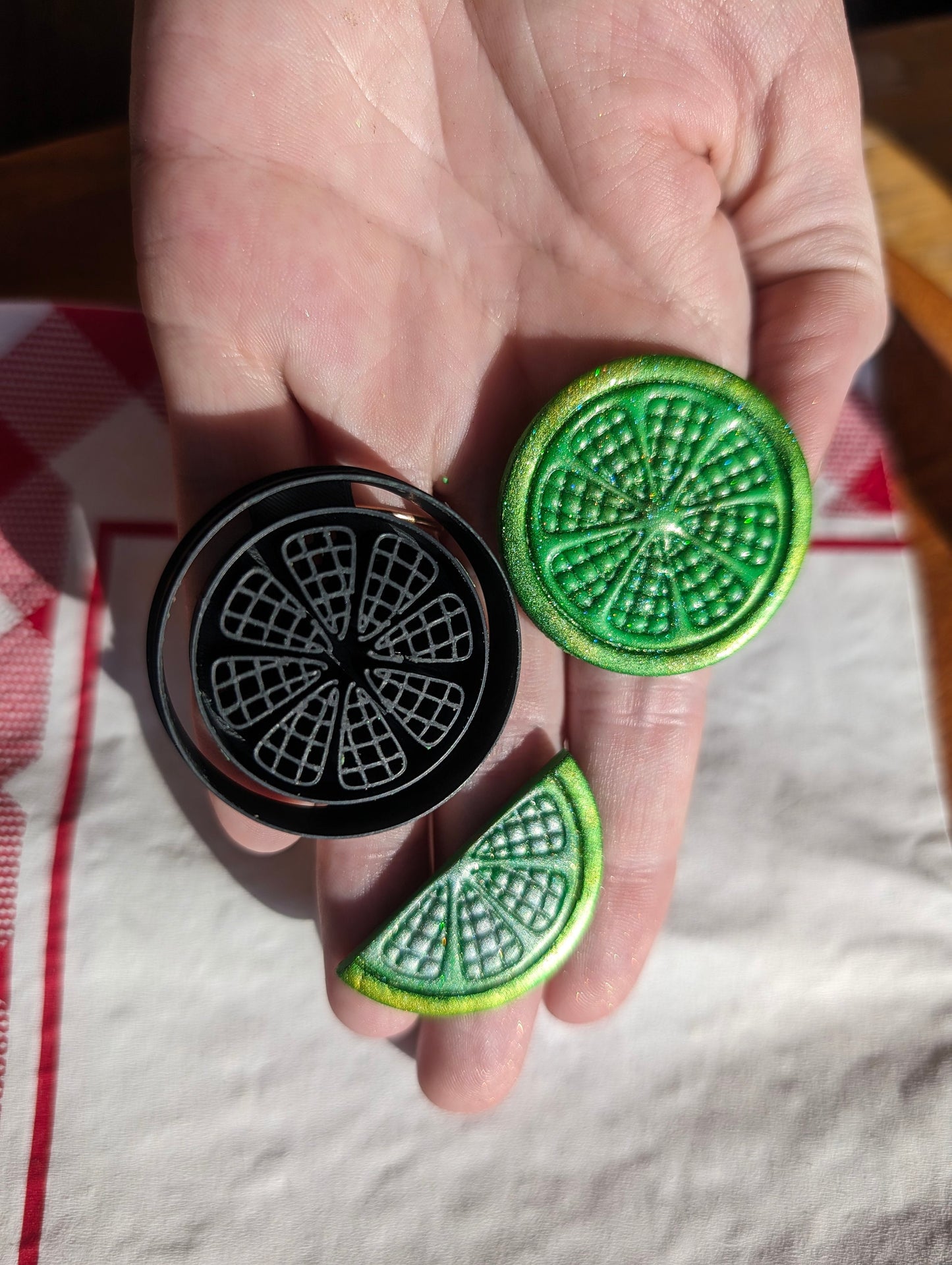 Citrus Slice Orange Lemon Lime Grapefruit Pomelo Fruit Disco Ball Berry Sharp Clay Cutter