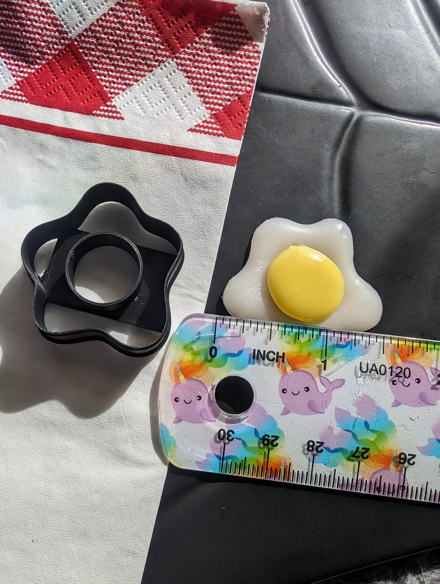 Sunny Side Up Fried Egg Sharp Clay Cutter