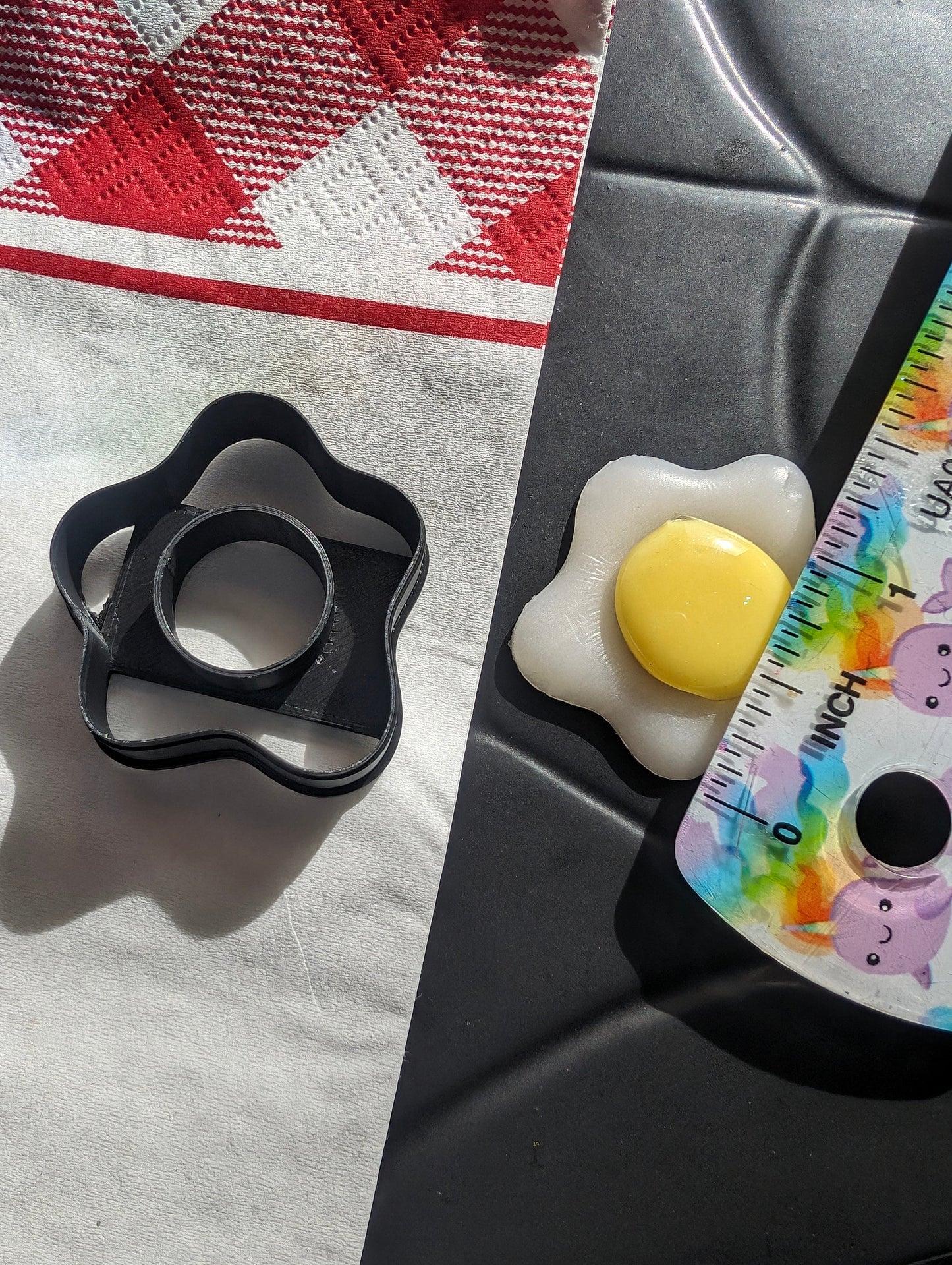 Sunny Side Up Fried Egg Sharp Clay Cutter