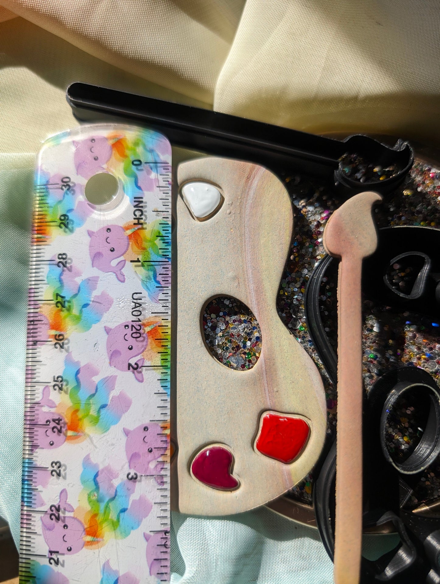 XL Paint Palette and Brush Sharp Clay Cutter