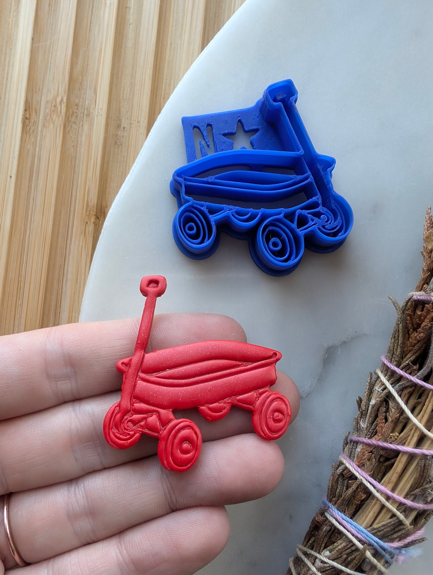 Little Red Wagon Sharp Clay Cutter