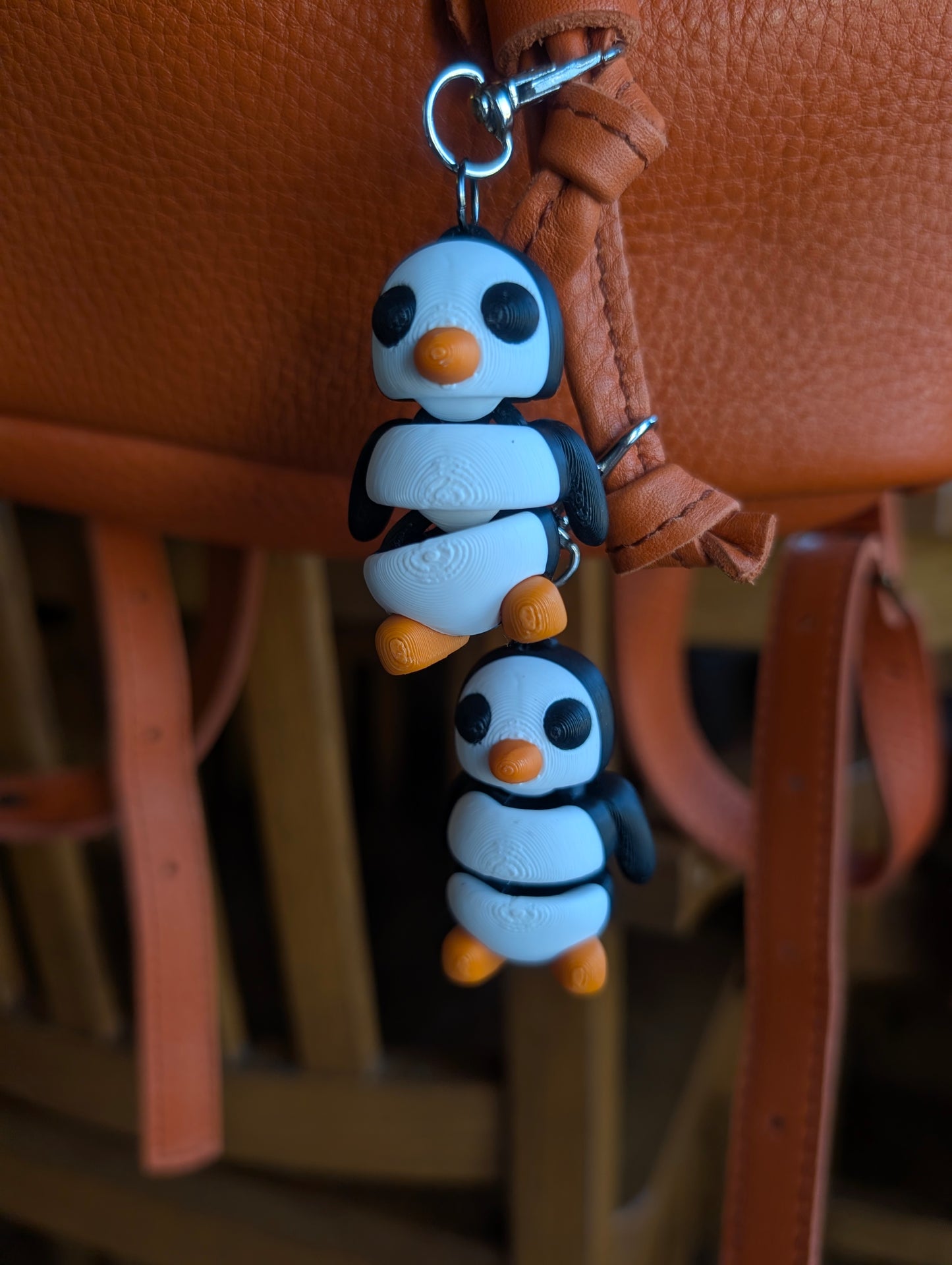 Articulated Penguin Keychain