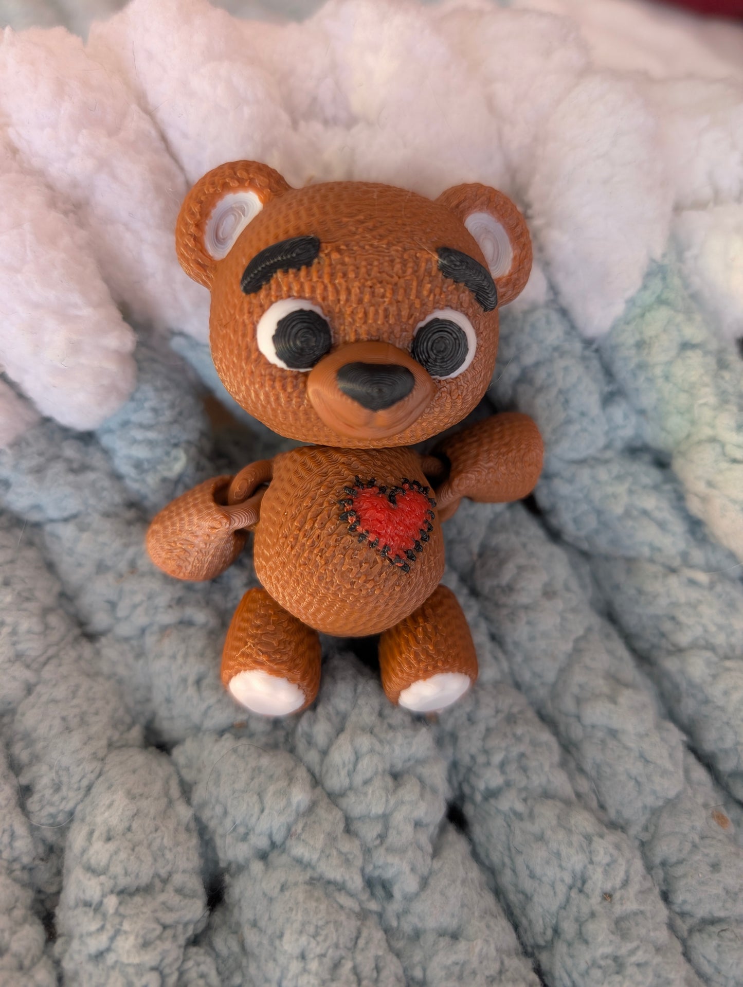 Articulated Teddy Bear - Knit