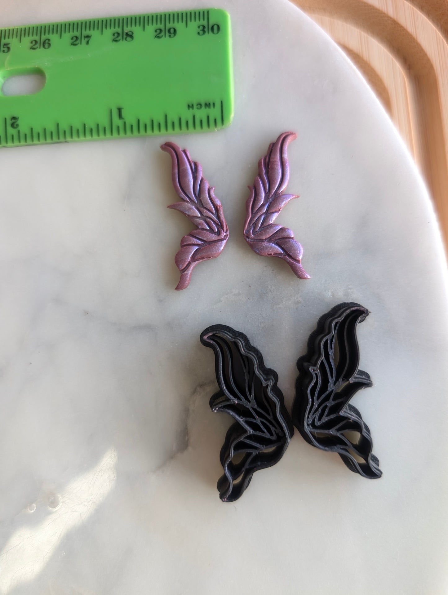 Small Fairy Whimsy Wings - Embossed Detailed Sharp Clay Cutters