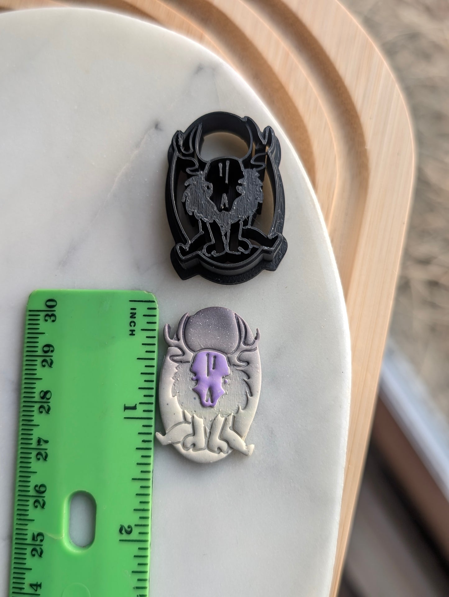 Wendigo in Oval Monster Cryptid Sharp Clay Cutter