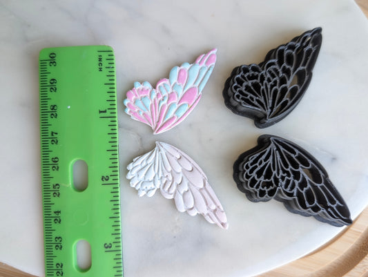 Fluffy Fairy Wing - Embossed Detailed Sharp Clay Cutters