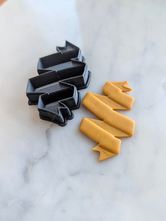 Ribbon Banner Sharp Clay Cutter