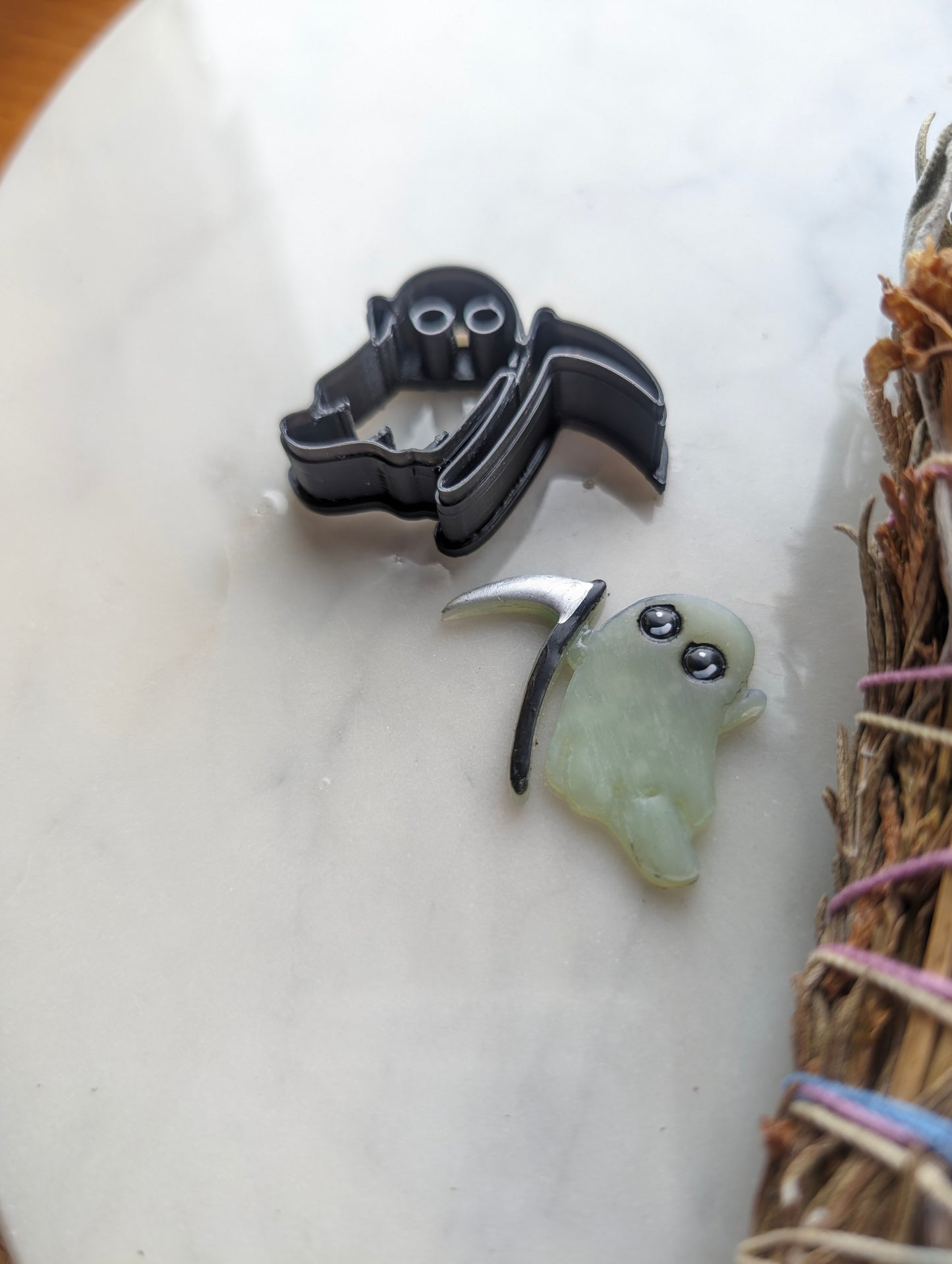 Ghosties with a Scythe Sharp Clay Cutter