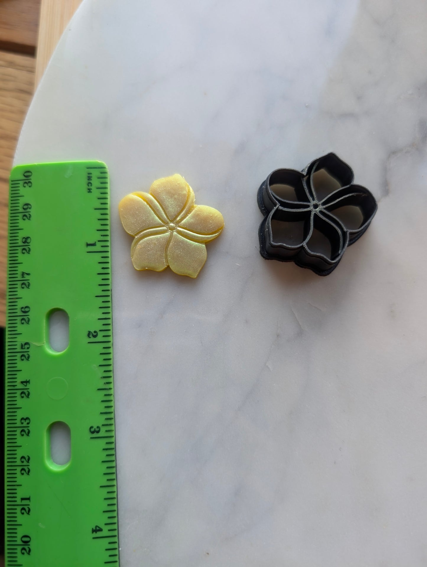 Basic Plumeria Flower Sharp Clay Cutter