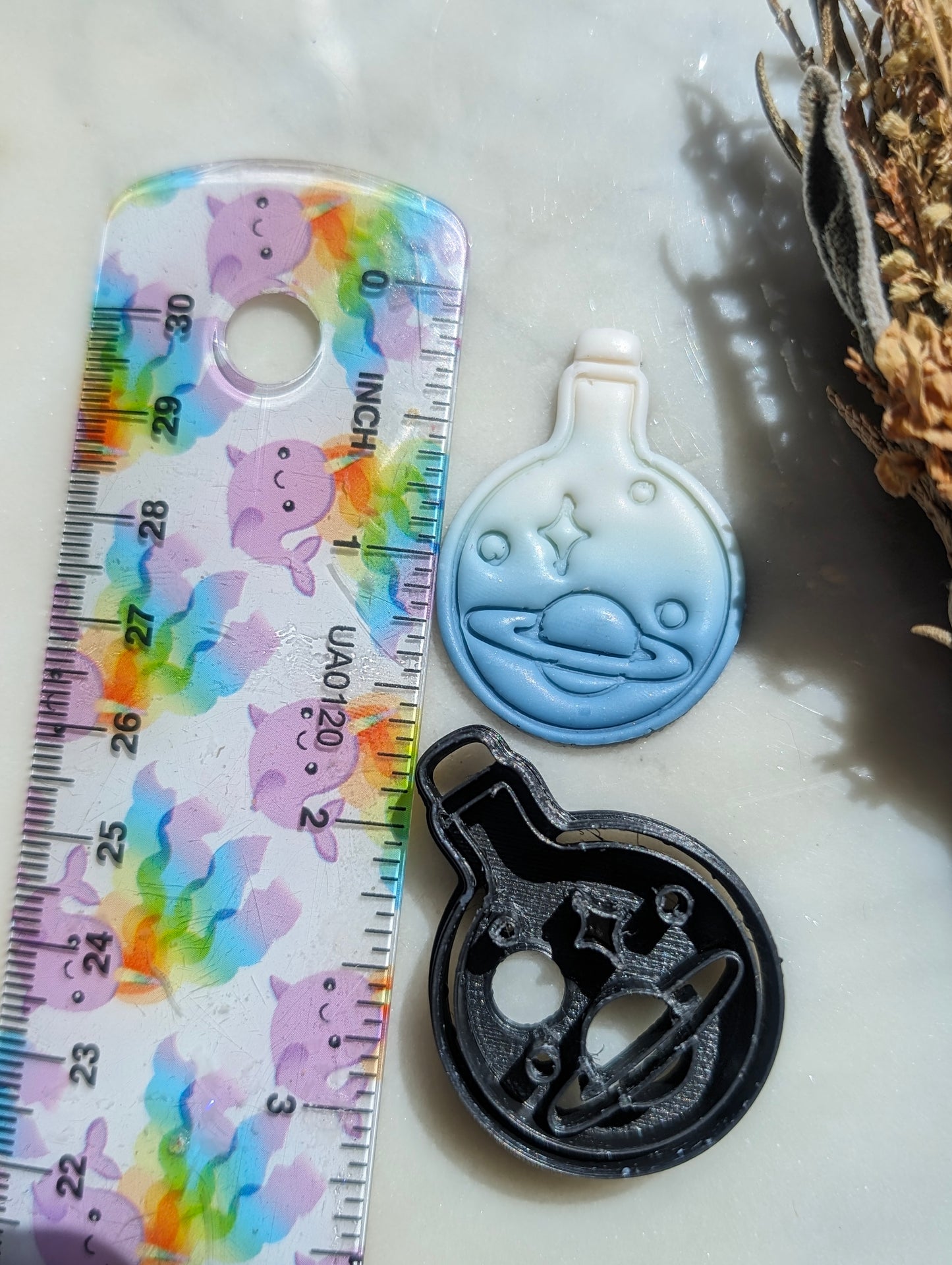 Galaxy in a Potion Bottle Silhouette Sharp Clay Cutter