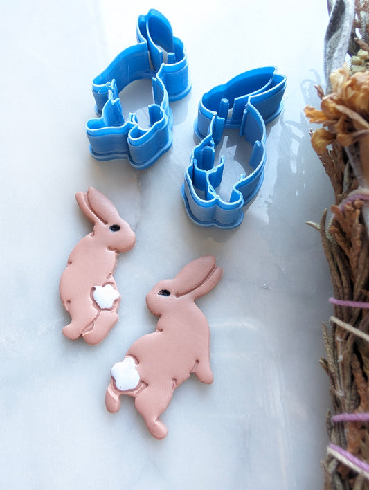 Pair of Bunny Rabbit Mates Sharp Clay Cutter