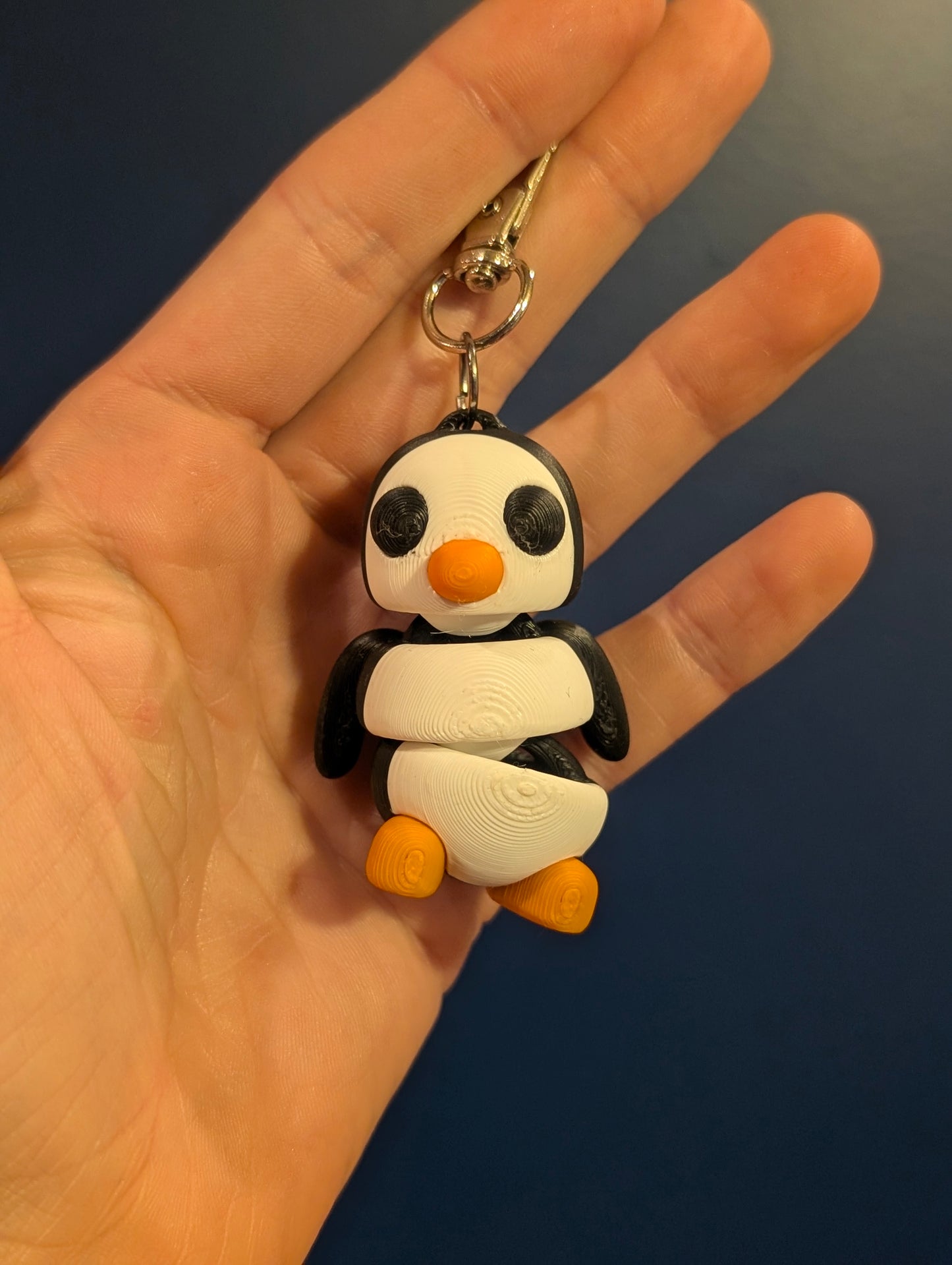 Articulated Penguin Keychain