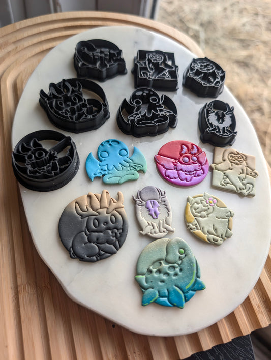 Set of 7 Cryptid Sharp Clay Cutters