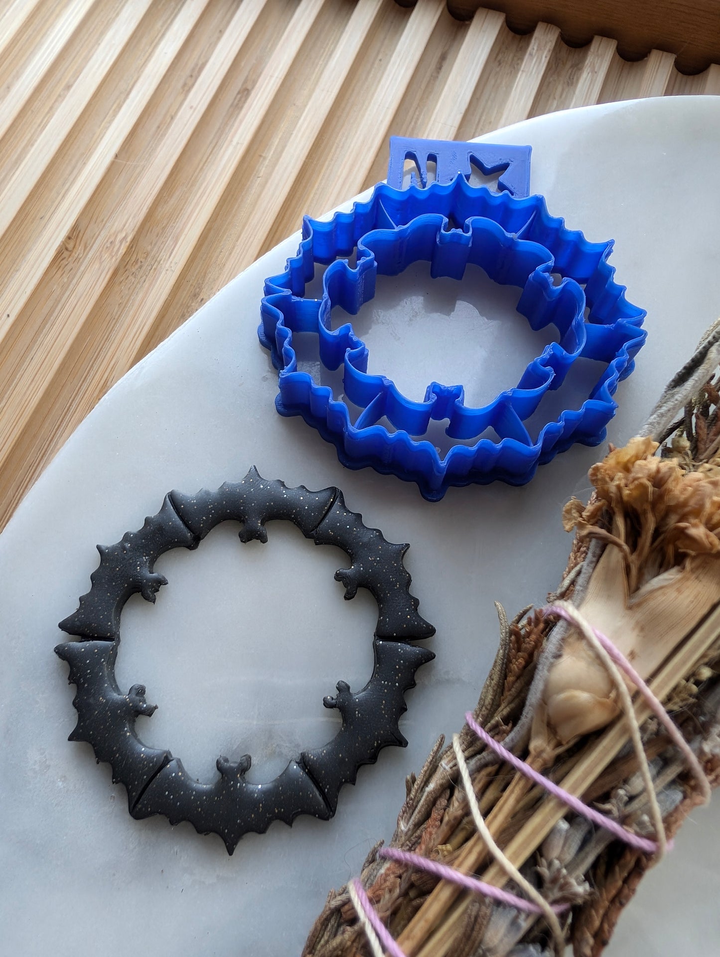 Bat Wreath Sharp Clay Cutter