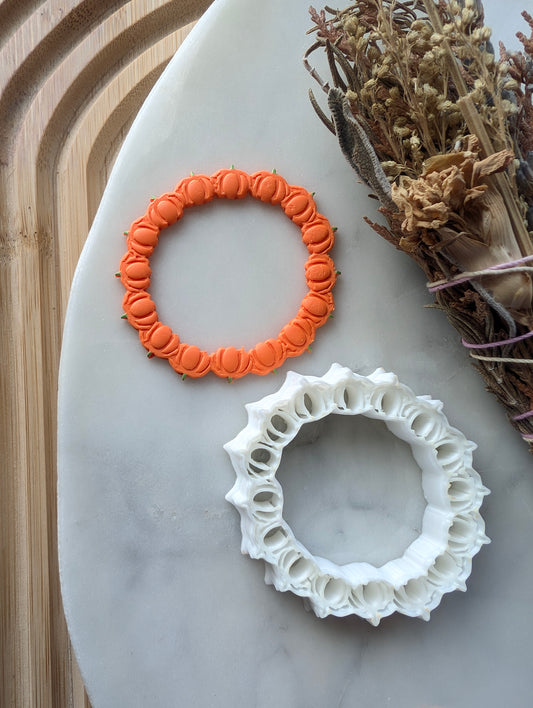 Micro Pumpkin Wreath Sharp Clay Cutter