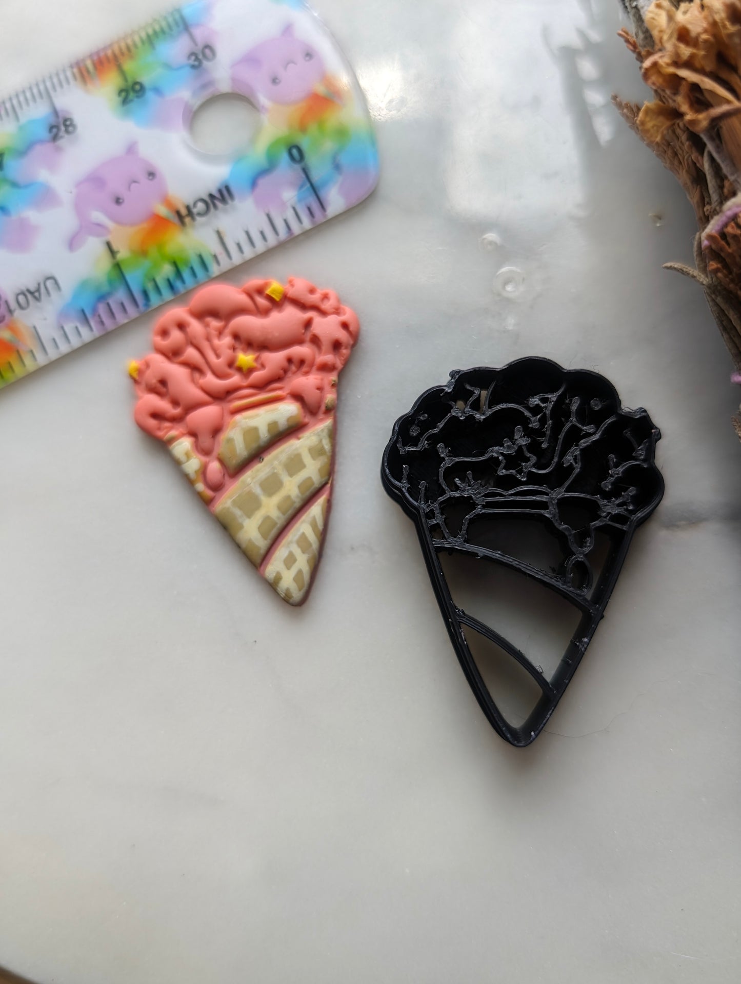 Brain Ice Cream Cone Sharp Clay Cutter