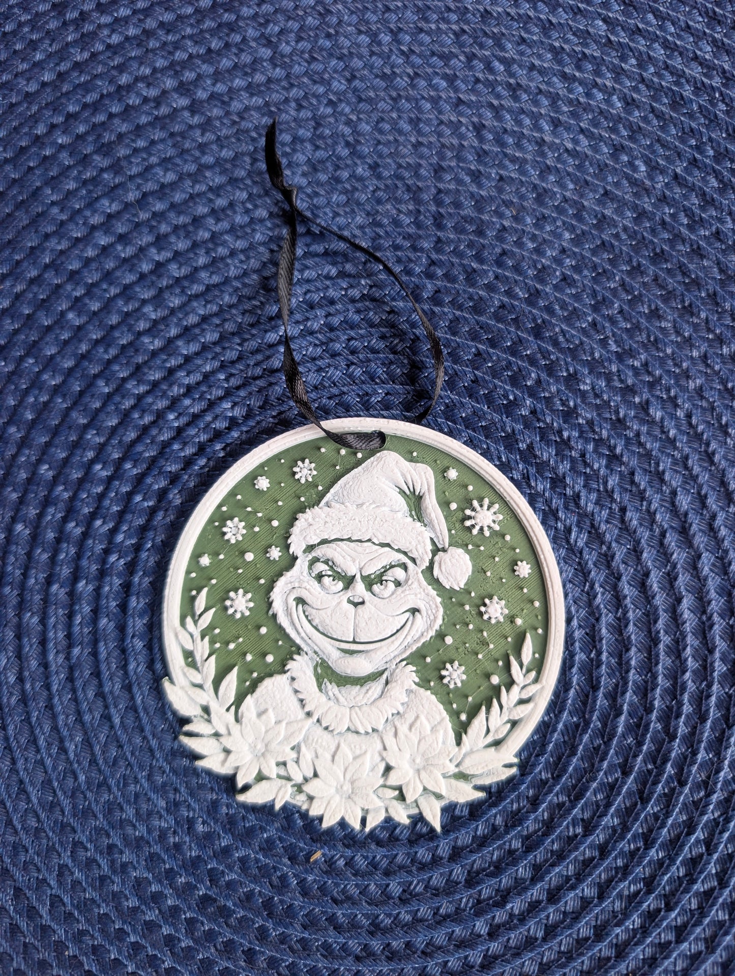 Grumpy Green Creature Holiday Ornament