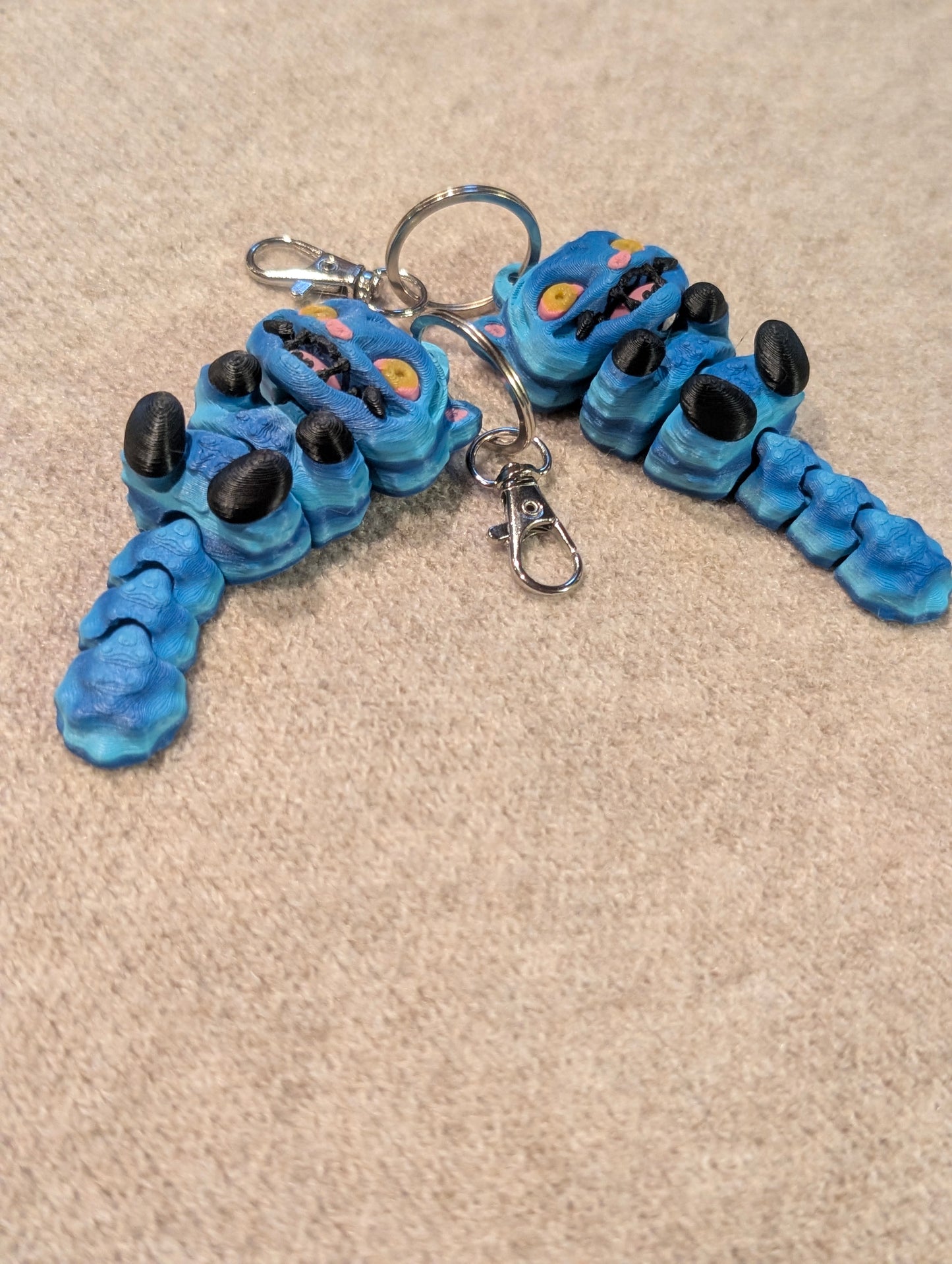Blue Tiger Keychain