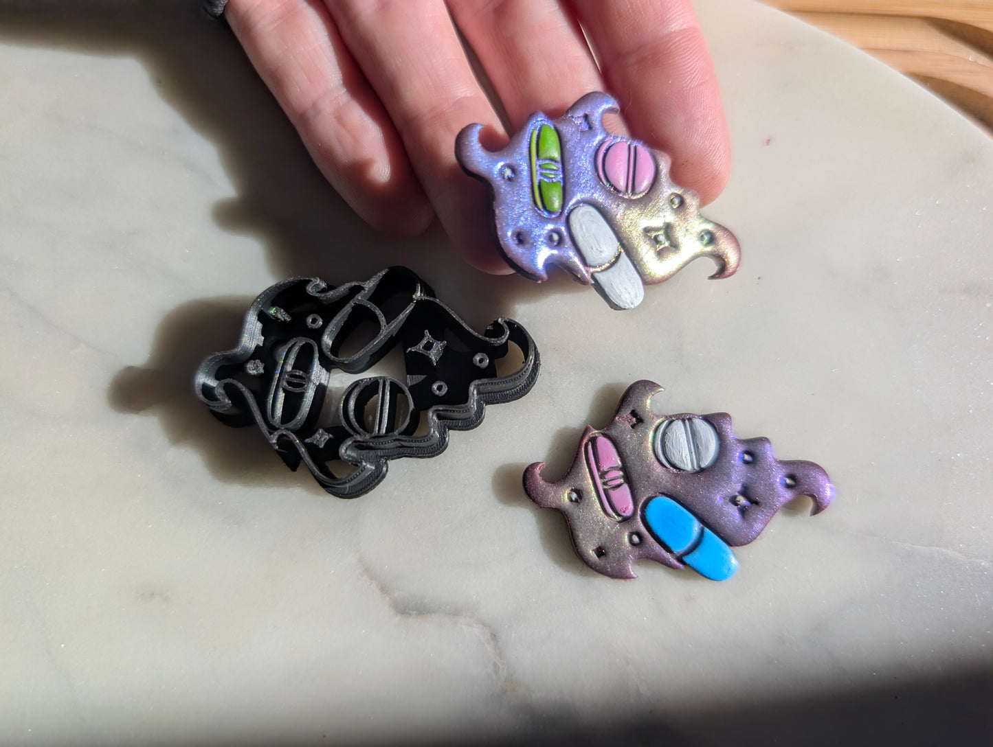 Magical Medicine Pills in Cloud Embossed Sharp Clay Cutter