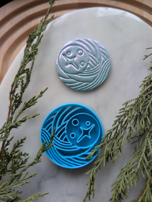 Crescent Moon of Hope in Circle Sharp Clay Cutter