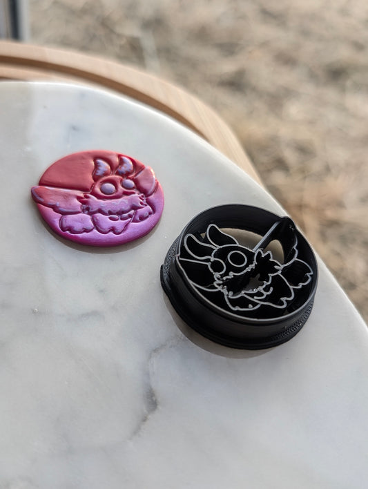 Flying Mothman in Circle Monster Cryptid Sharp Clay Cutter