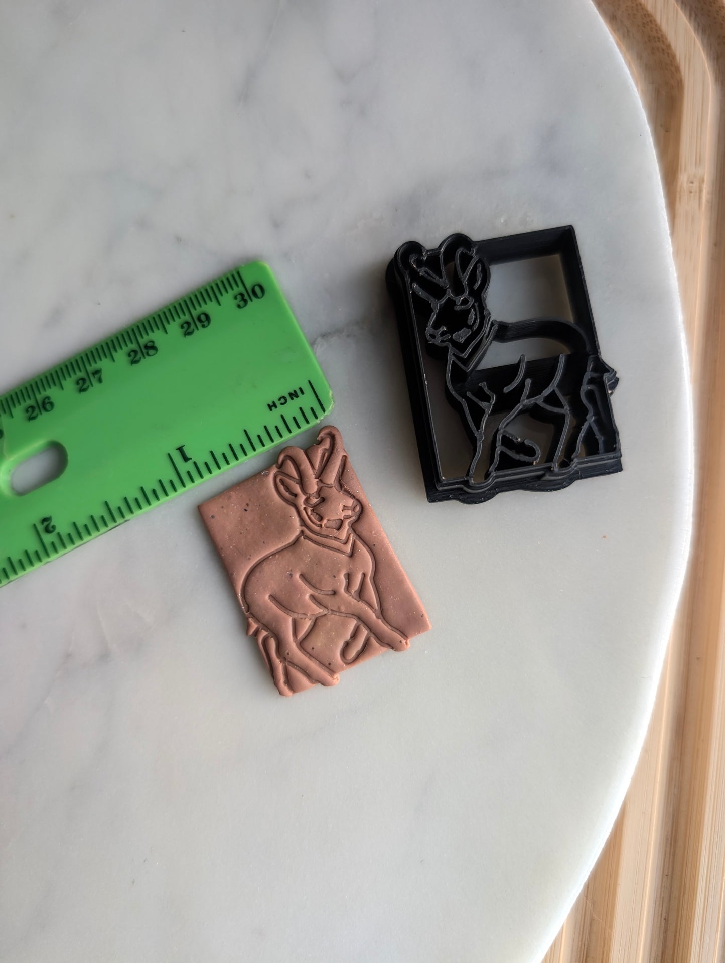 Pronghorn Antelope in Square Sharp Clay Cutter