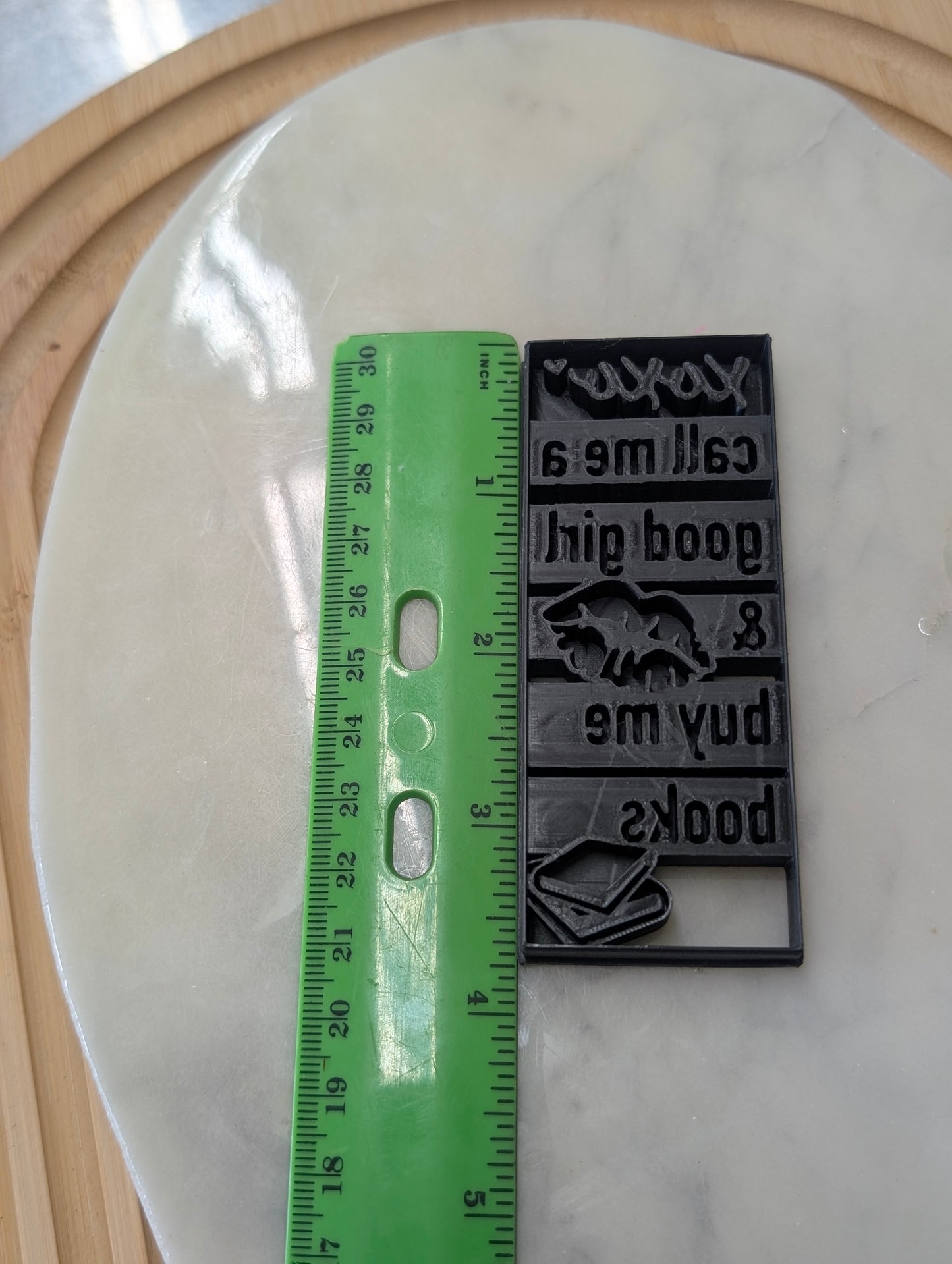 Call Me a Good Girl and Buy Me Books Bookmark Sharp Clay Cutter