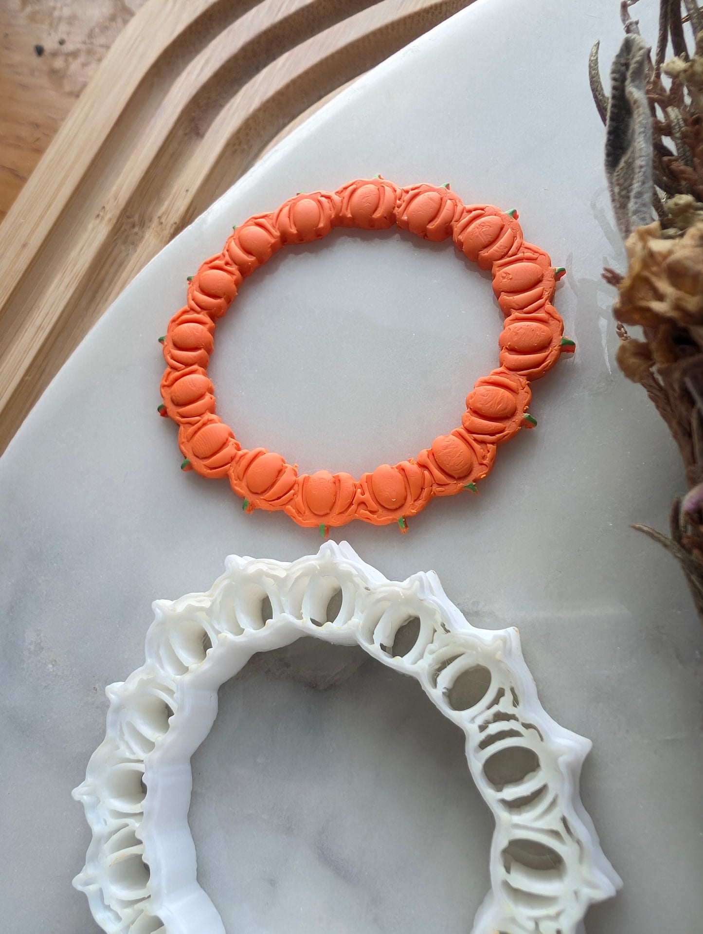 Micro Pumpkin Wreath Sharp Clay Cutter