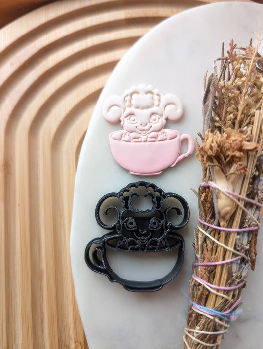Sheep in a Teacup Sharp Clay Cutter