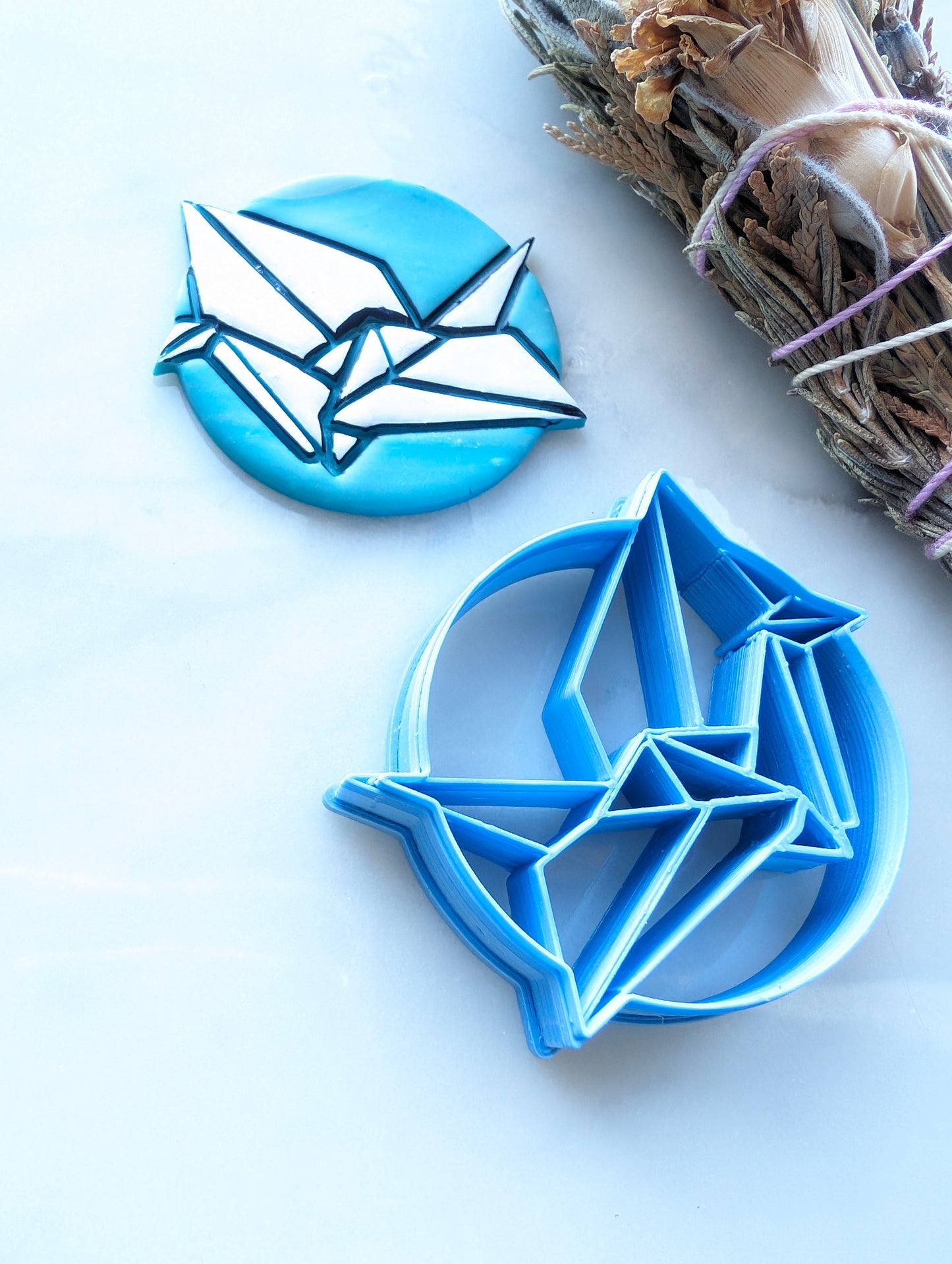 Origami Paper Crane Sharp Clay Cutter