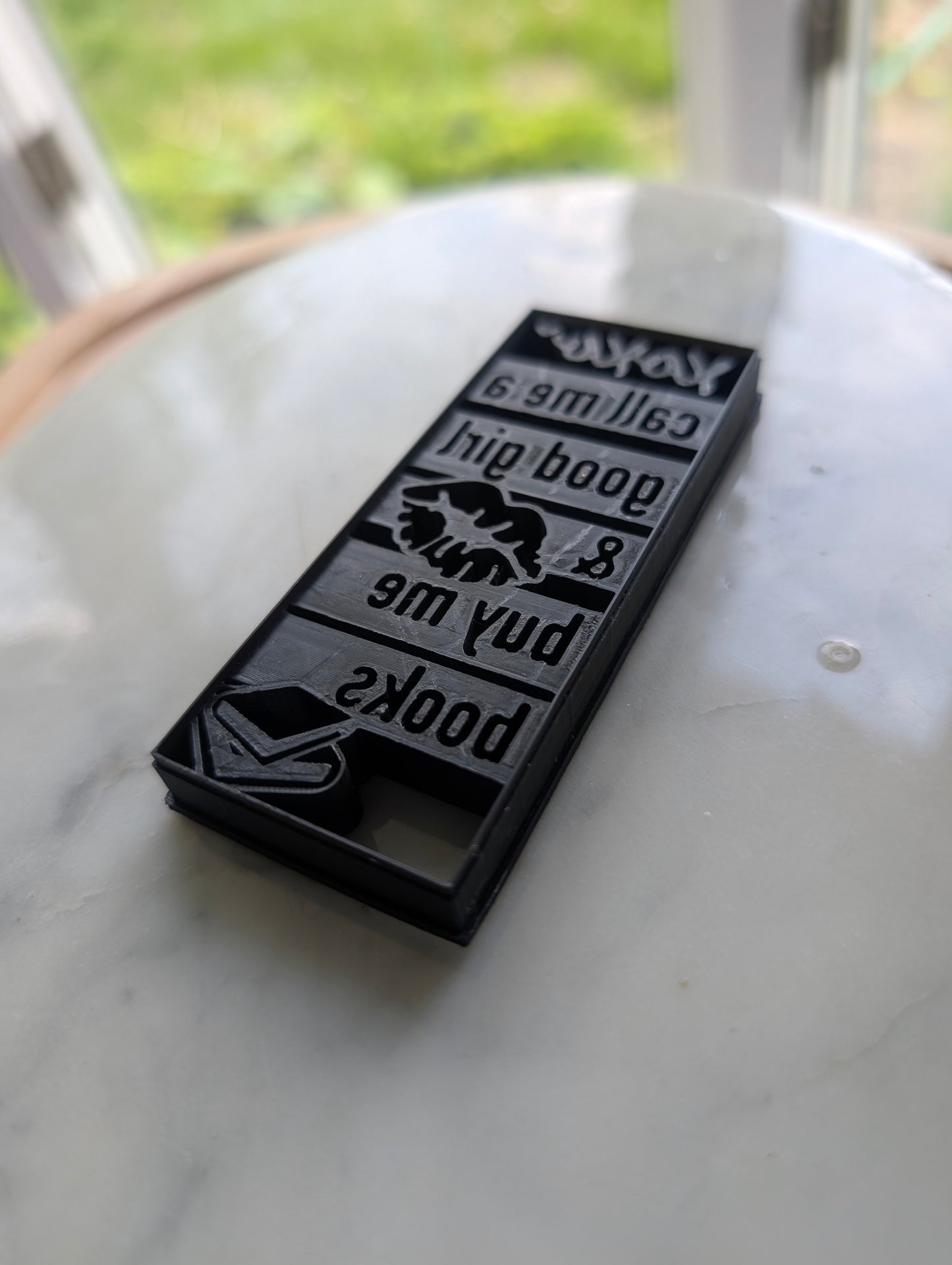 Call Me a Good Girl and Buy Me Books Bookmark Sharp Clay Cutter