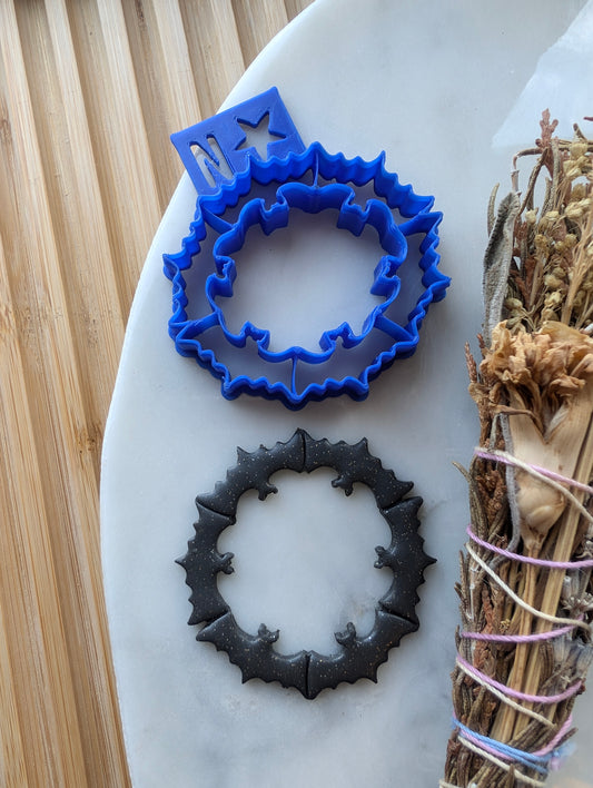 Bat Wreath Sharp Clay Cutter