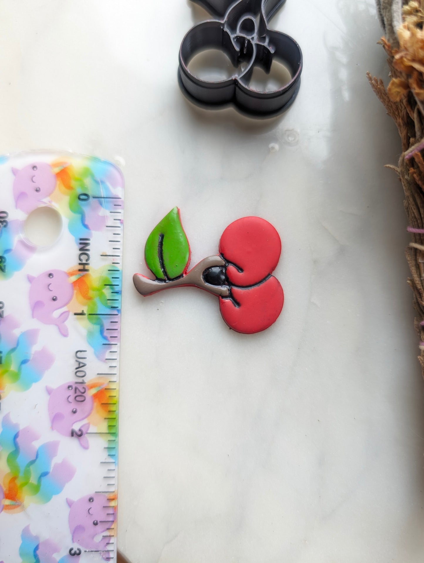 Basic Cute Cherries Sharp Clay Cutter