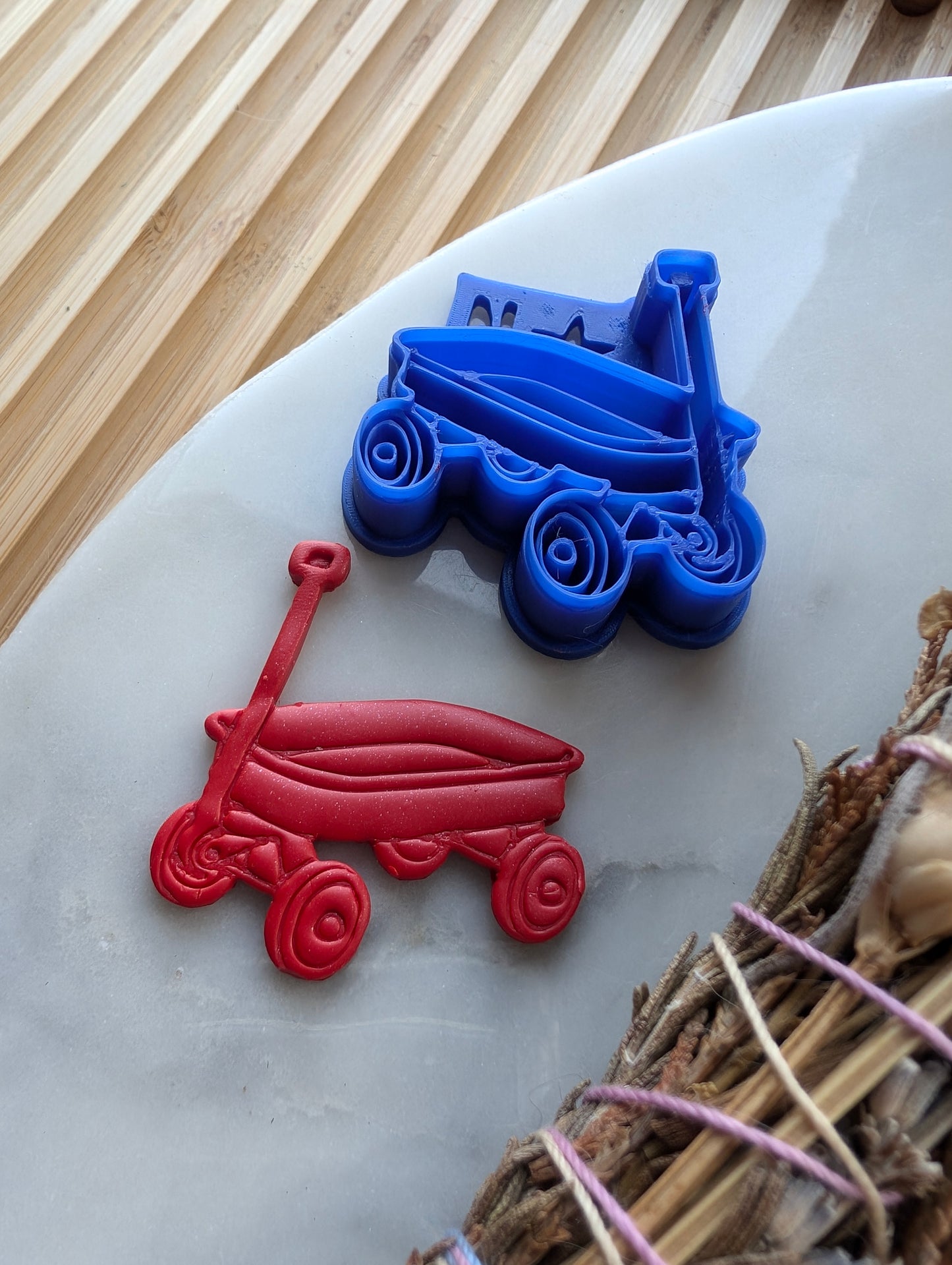 Little Red Wagon Sharp Clay Cutter