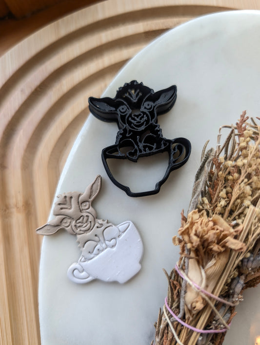 Goat in a Teacup Sharp Clay Cutter