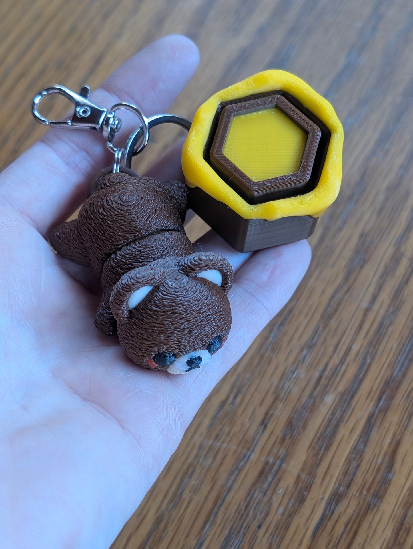 Honey & Bear Keychain Clicker Duo