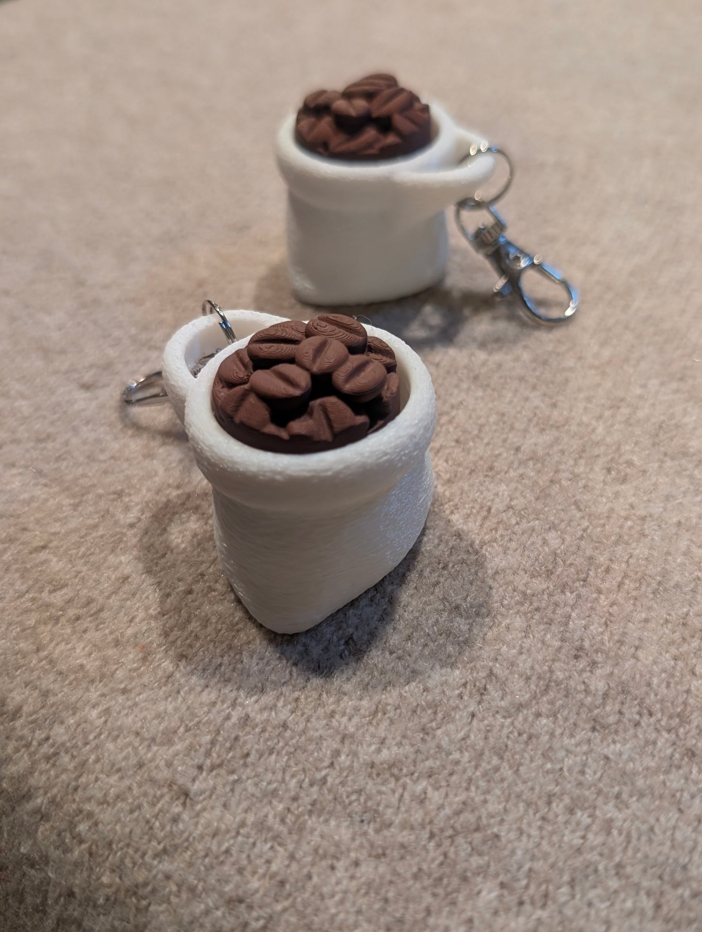 Click the Beans (Bag of Coffee) Clicker Keychain